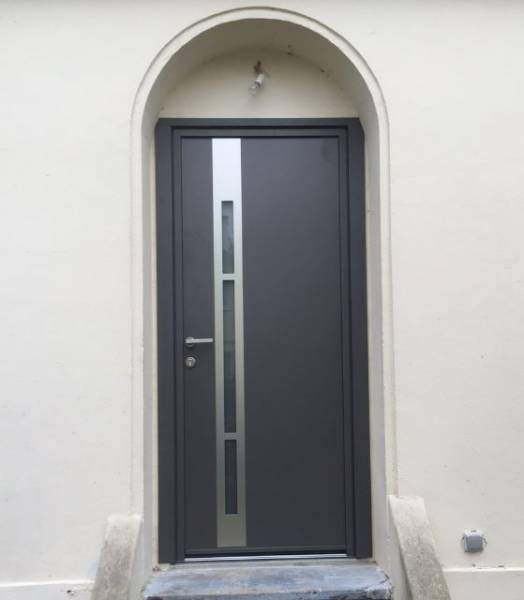 Porte entree demi lune