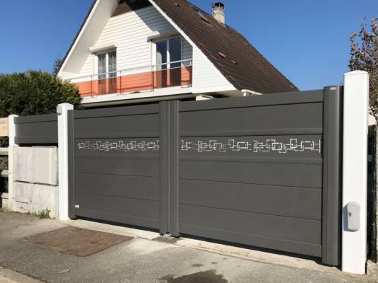 Portail SIB Alu gris 2900 Gamme signature