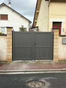 Portails et clotures alu : portail battant aluminium moderne sib aubergenville. Wilco Yvelines 78