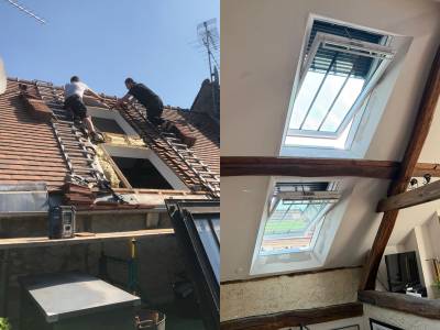 Changement fenêtres de toit velux dans les yvelines avant /après Fenêtres de toit : changement fenêtres de toit velux dans les yvelines avant /après. Wilco Yvelines 78
