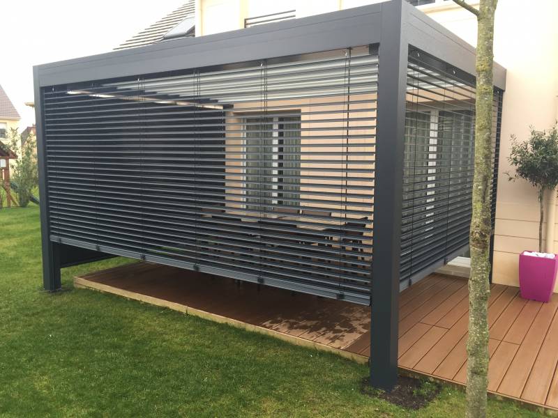 Pergolas design, pose murale ou libre : pergola neo wilco vernouillet. Wilco Yvelines 78