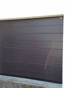 Portes de garage sectionnelles : porte de garage normstahl gris 7016. Wilco Yvelines 78
