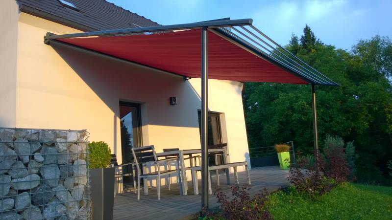 Pergolas design, pose murale ou libre : store pergola marquise 78. Wilco Yvelines 78