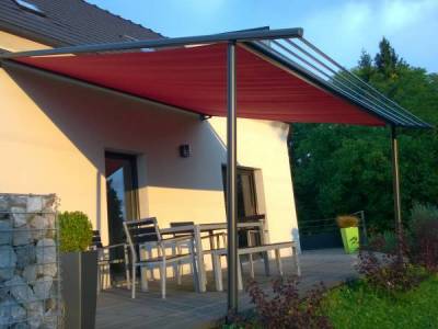 Pergolas design, pose murale ou libre : store pergola marquise 78. Wilco Yvelines 78