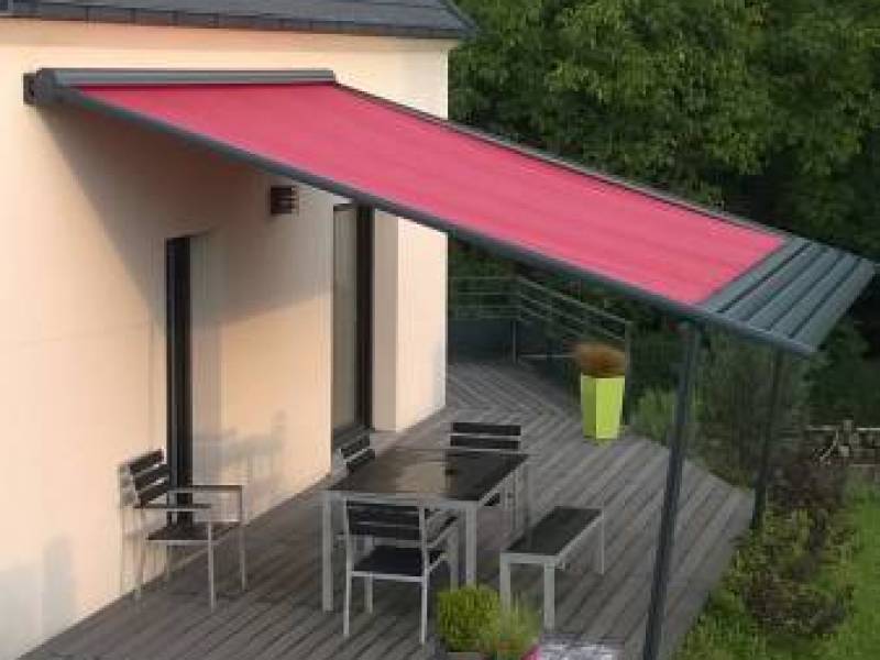 Pergolas design, pose murale ou libre : image pergola yvelines marquises store néo. Wilco Yvelines 78