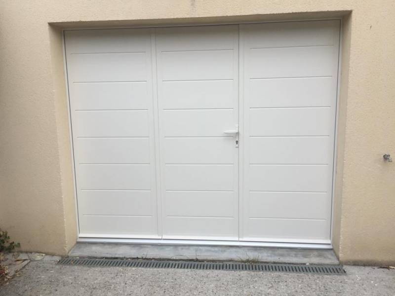 Porte de garage battante alu : porte garage battante alu sib ral 9001. Wilco Yvelines 78