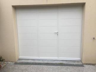 Porte de garage battante alu : porte garage battante alu sib ral 9001. Wilco Yvelines 78