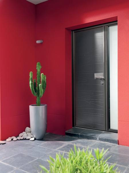 Portes d'entrée en aluminium : portes d'entrée kline, avec décors. Wilco Yvelines 78