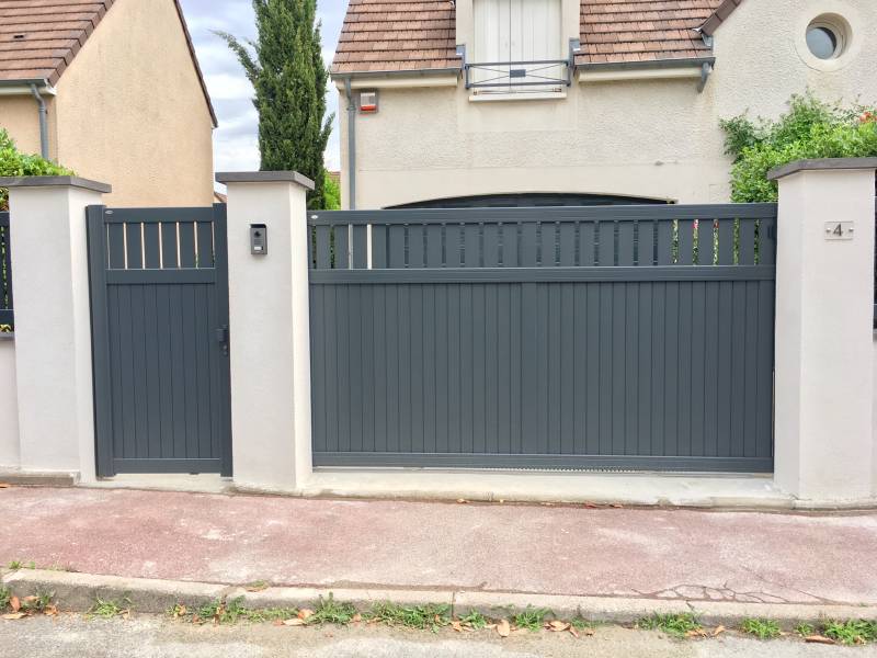 portail-coulissant-sib-modele-balzac-alu-gris-texture-78-chatou portail-coulissant-sib-modele-balzac-alu-gris-texture-78-chatou