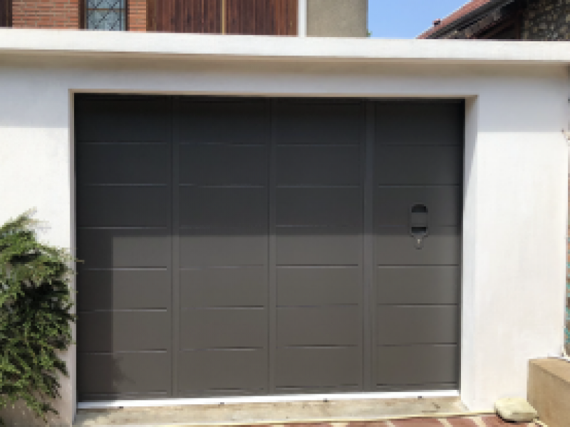 Portes de garage coulissantes latérales : porte de garage alu coulissante latérale sib, modèle jersey. Wilco Yvelines 78