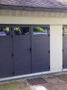 Porte de garage battante aluminium SIB Monténegro 3 vantaux