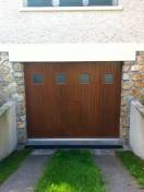 Porte de garage battante alu : porte de garage battante 4 vantaux sib, coloris chêne doré. Wilco Yvelines 78