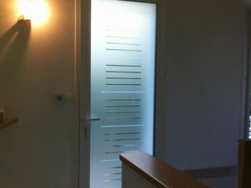 Portes d'entrée en aluminium : porte d'entrée kline vitrée celsius - intérieur, vitrée. Wilco Yvelines 78
