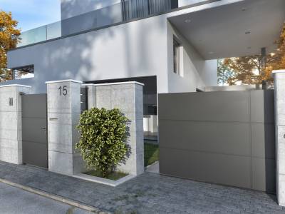 Portails et clotures alu : portail moderne 2020 wilco, plein. Wilco Yvelines 78