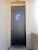 Portes d'entrée en aluminium : porte d'entrée gamme caractere modele arome, avec décors. Wilco Yvelines 78