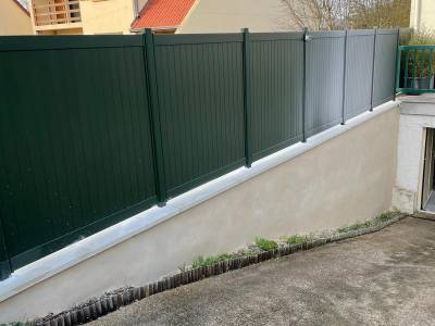 Claustras alu : claustra alu vert 6009  verneuil sur seine, plein. Wilco Yvelines 78