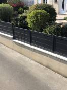 Cloture grise SIB pleine Orgeval