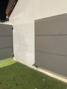 Portails et clotures alu : portail alu design sib gamme quadra gris 9007 texturé, plein. Wilco Yvelines 78
