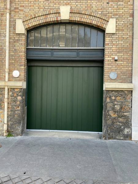 Porte de garage coulissante verte sib versailles Portes de garage coulissantes latérales : porte de garage coulissante verte sib versailles, plein. Wilco Yvelines 78