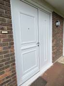 Portes d'entrée en aluminium : porte entrée blanche tradition classique vernouillet, plein. Wilco Yvelines 78
