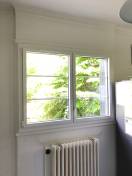 Fenêtres alu : fenêtre kline en aluminium avec petits bois alu 26 mm couleur blanc. Wilco Yvelines 78