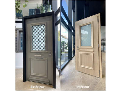 Portes d'entrée  mixte : porte-entree-meo-manoir-interieur-exterieur. Wilco Yvelines 78