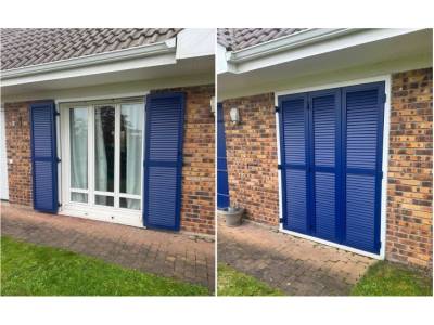 Volets battants alu : volet battant en aluminium persienné, sib modèle calypso. Wilco Yvelines 78