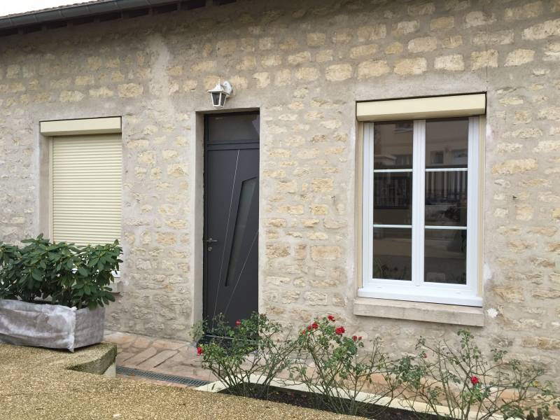 Portes d'entrée en aluminium : porte alu perspective, avec décors. Wilco Yvelines 78