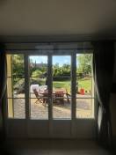 Fenêtres pvc : porte fenêtre avec deux fixes pvc lorebat à courgent. Wilco Yvelines 78