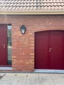 Porte de garage battante alu : porte d'entrée canope k-line et porte de garage battante sib - 78, plein. Wilco Yvelines 78