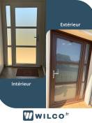 Portes d'entrée en aluminium : porte d'entrée vitrée - gamme clarté - intérieur / extérieur, vitrée. Wilco Yvelines 78