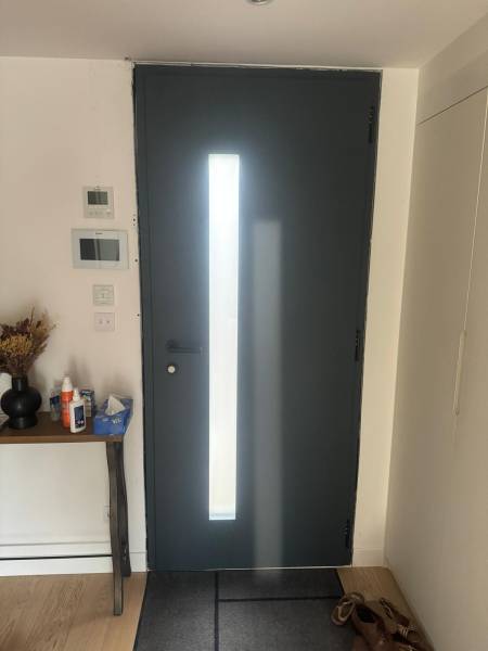 Portes d'entrée en aluminium : porte d'entrée modèle nubie k-line - intérieur. Wilco Yvelines 78