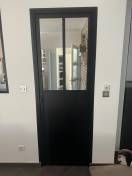 Portes d'entrée en aluminium : porte verrière en aluminium neves à chanteloup-les-vignes. Wilco Yvelines 78