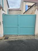 Portails et clotures alu : portail battant sib à crespières - extérieur, plein. Wilco Yvelines 78