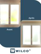 Fenêtres alu : fenêtre sur mesure renovation dans les yvelines - avant /après. Wilco Yvelines 78