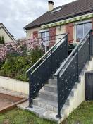 Garde-corps : garde-corps escalier en aluminium à maurecourt. Wilco Yvelines 78