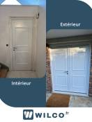Portes d'entrée en aluminium : porte d'entrée sur mesure à marsinval - intérieur / extérieur. Wilco Yvelines 78