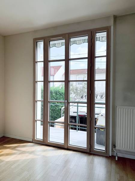 Fenêtres alu : porte fenêtre aluminium verte k-line yvelines - fermée. Wilco Yvelines 78