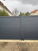 Portails et clotures alu : portail aluminium sib avec motorisation yvelines - extérieur. Wilco Yvelines 78