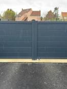 Portails et clotures alu : portail aluminium sib avec motorisation yvelines - intérieur. Wilco Yvelines 78