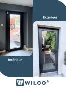 Fenêtres alu : porte d'entrée clarté de k-line yvelines - intérieur / extérieur. Wilco Yvelines 78