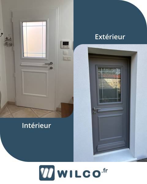 Portes d'entrée en aluminium : porte d'entrée créative de k-line vernouillet - intérieur / extérieur. Wilco Yvelines 78