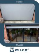Stores fenêtres : store enrouleur box blanc bandalux st germain - fermé / ouvert. Wilco Yvelines 78