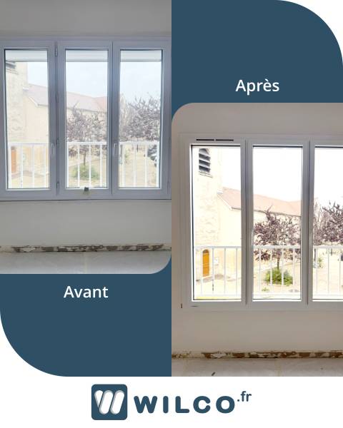 Fenêtres alu : fenêtre sur mesure aluminium yvelines - avant / après. Wilco Yvelines 78