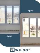 Fenêtres alu : fenêtre sur mesure aluminium yvelines - avant / après. Wilco Yvelines 78