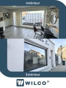 Fenêtres alu : fenêtre fixe salon de coiffure new eve orgeval - intérieur / extérieur. Wilco Yvelines 78