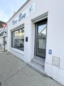 Portes d'entrée en aluminium : porte grand trafic et fenêtre fixe pour salon new eve à orgeval. Wilco Yvelines 78