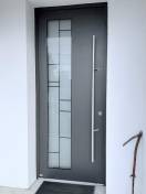 Portes d'entrée en aluminium : porte d'entrée aluminium kline installée par wilco. Wilco Yvelines 78