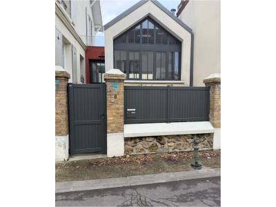 Portails et clotures alu : portail et portillon alu sib, triel-sur-seine. Wilco Yvelines 78